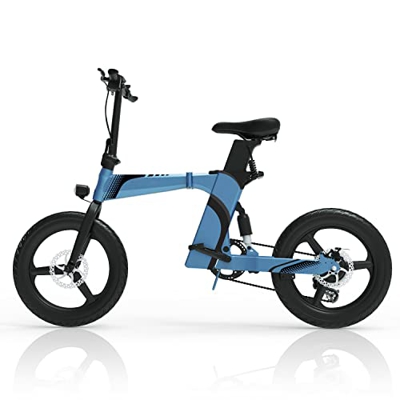 Bicicleta Electrica Plegable, 250W hasta 25 KM/H Bicicleta Electrica Montaña con 36V 8Ah Retirable Batería 80-100km Rango, 20'' Bicicleta Eléctrica co