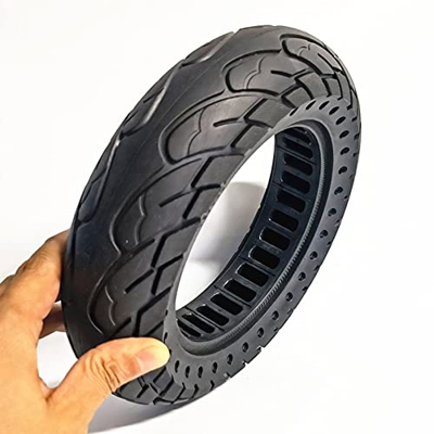 Neumático de scooter eléctrico, neumático sólido hueco de doble panal de 10x2,5, accesorios de neumático de reemplazo delantero y trasero de absorción
