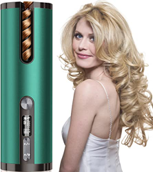 Rizador Pelo Automático Planchas Rizadoras con Batería Recargable de 5200 mAh Pantalla LCD y Calentamiento Rápido 5 tipos de control de temperatura y  precio