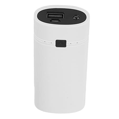 GOWENIC Carcasa del Banco de Energía, Caja de Batería Recargable, Caja de Carcasa del Banco de Energía DIY con Pantalla LCD Y Luz LED para 2 Baterías 