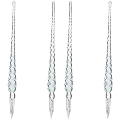 NUOBESTY 2 Uds Pluma de Inmersión de Cristal Hecha a Mano Pluma de Vidrio Sumergida Pluma de Caligrafía Pluma Firma de Cristal