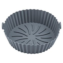 Olla de silicona para freidora de aire | Cesta de revestimiento de silicona para freidora de aire | Cesta de silicona reutilizable para hornear | Acce precio