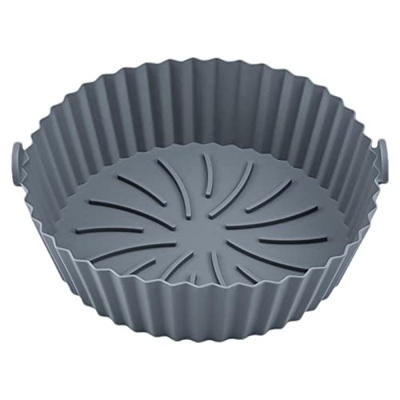 Olla de silicona para freidora de aire | Cesta de revestimiento de silicona para freidora de aire | Cesta de silicona reutilizable para hornear | Acce