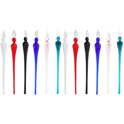 NUOBESTY 2 Uds Pluma de Inmersión de Vidrio Pluma de Inmersión de Vidrio Bolígrafos Sumergidos Pluma de Caligrafía de Vidrio Pluma de Tinta: 6 Uds. características