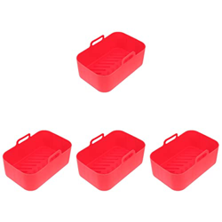 BESTonZON Ser of 4 Freidora de Aire de Silicona Forro de Silicona para Freidora de Aire Bandeja para Hornear Freidora de Aire Tazón Olla Antiadherente precio