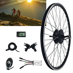 Niczu Kit Conversión a Prueba Agua Bicicleta Eléctrica Adecuado para Bicicleta Montaña 20 24 26 27.5 28 29 Pulgadas 700C Rueda Trasera 36V 48V 250W Mo en oferta