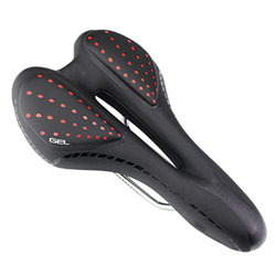 ZONIY Sillín De Bicicleta Cojín Hueco Transpirable PU Cuero Cómodo Gel Poliuretano A Prueba De Golpes Road MTB Bike Saddle Parts Asiento de Bicicleta  características