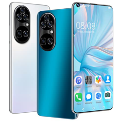 Roytil P50pro+ 6800mAh Cuatro cámaras 32MP Teléfono móvil Barato Dual SIM/GPS/Face ID Teléfonos celulares Baratos y Buenos Smartphone,Blanco,Grande en oferta