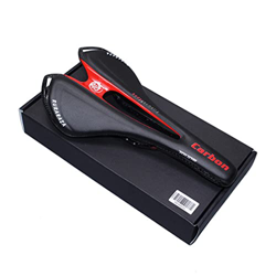 ZONIY MTB Carretera/Bicicleta Plegable Paquete Completo De Fibra De Carbono Cojín/Asiento/Fibra De Carbono + Asiento De Cuero Asiento de Bicicleta (Co características