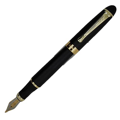 Pluma Estilografica JINHAO X450 Negro con Convertidor y Estuche Plumin M 4516M