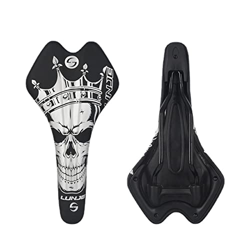 ZONIY Cojín Transpirable For Asiento De Bicicleta, Asiento De Cuero PU, Cojín Amortiguador For Bicicleta De Montaña, Accesorios For Bicicleta Asiento  en oferta