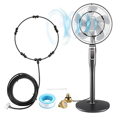 MYAMIA Mini Enfriador De Aire 5 En 1 3 Ajuste De Velocidad del Viento Rotación De Gran Angular De 120 ° Condición De Humidificación De Aire Ventilador