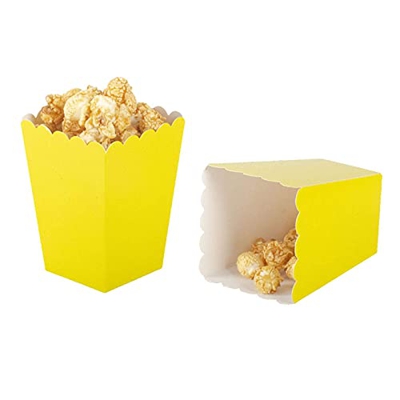 We Moment Zone 12 cajas para Pop-Corn, Popcorn Carton,Cartón Pop Corn Conteneur,cajas de palomitas para fiestas para Pop-Corn edans teatros, cinemas, 