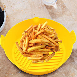 sanzhi Cesta de Silicona para freidora de Aire - La Olla de la freidora de Aire reemplaza el Revestimiento de pergamino inflamable - Cesta de freidora en oferta