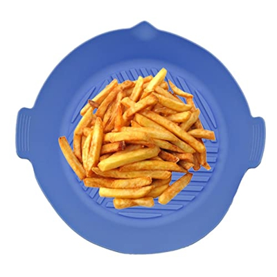 LZYJ Revestimientos de Silicona para freidoras de Aire - ollas de freidora de Aire | Accesorios Reutilizables para Horno de sartén de Aire de 8 Pulgad