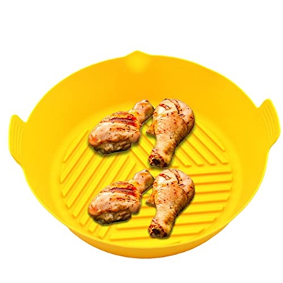 ZABZ Revestimientos de Silicona para freidoras de Aire, Olla de Silicona para freidora de Aire, Freidoras de Aire aptas para Alimentos de 8 Pulgadas, 