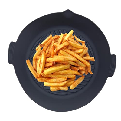 Revestimientos de silicona para freidoras de aire, ollas de freidora de aire, Freidoras de aire aptas para alimentos de 8 pulgadas, accesorios para ho