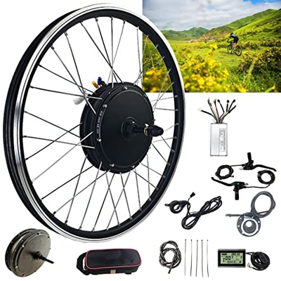 Niczu 36V 48V 500W 1000W 1500W Motor Sin Engranajes Sin Escobillas Transmisión Trasera Kit Conversión Bicicleta Eléctrica, 20 24 26 27.5 28 29 Pulgada