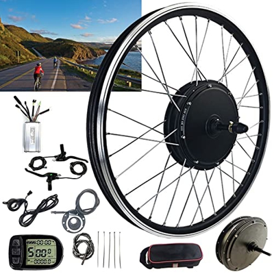 Niczu 36V 48V 500W 1000W 1500W Kit Conversión Bicicleta Eléctrica, 20 24 26 27.5 28 29 Pulgadas 700C Rueda Trasera, Motor Sin Engranajes Sin Escobilla