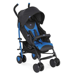 Chicco New Echo - Cochecito con barra de parachoques, color azul en oferta