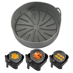 BOWTONG Olla de silicona para freidora de aire, redonda y cuadrada, antiadherente, compatible con forros de silicona, para freidora de aire de silicon características