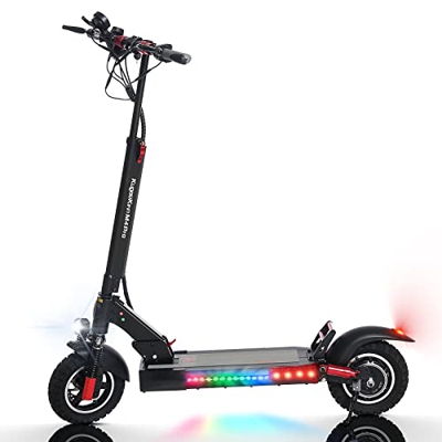 Patinete Eléctrico para Adultos, Batería 48V 18Ah, Neumáticos Todo Terreno de 10", Scooter Eléctrico Plegable Unisex para Adultos - M4 Pro