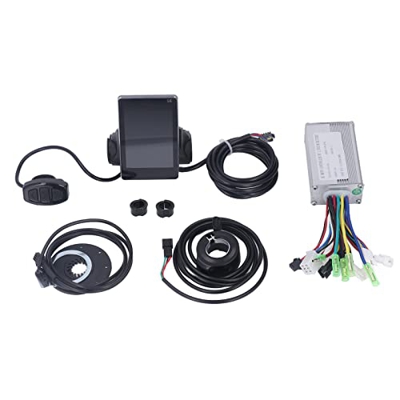 TeamSky Kit de Controlador de Bicicleta eléctrica, Controlador de Velocidad del Motor con Sensor de Asistencia S6 Panel 8C para Scooter de Bicicleta e