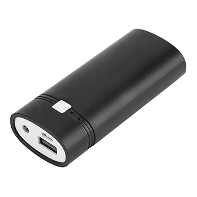 Vbestlife 2X 18650 Caja de Banco de Energía DIY, Caja Exterior de Cargador de Batería Normal, Caja de Carcasa de Plástico con Pantalla LCD, Caja de En