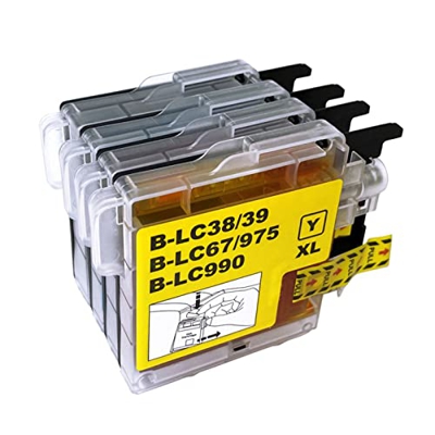 BAQU para Brother LC975 LC39 Cartridges de Tinta Pack Combo Compatible para MFC-J220 J265W J410 J415W Impresora 1 Pack