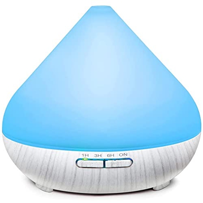 HEAYEE Difusor de Aromas Humidificador UltrasóNico de 300 Ml para Aceites Esenciales Humidificadores de HabitacióN LáMparas de Fragancia Enchufe de la