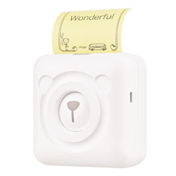 Leepesx impresora fotos movil，Mini Pocket All-in-One Thermal Printer Wireless BT Picture Photo Memo Receipt Paper Printer AR Photo Function with USB C en oferta
