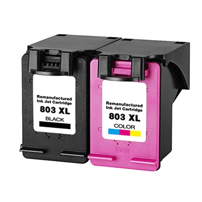 BAQU Cartuchos De Tinta para HP 803XL Paquete Combinado Compatible para 1111 1112 2131 2132 2621 2622 Impresora 1 Pack