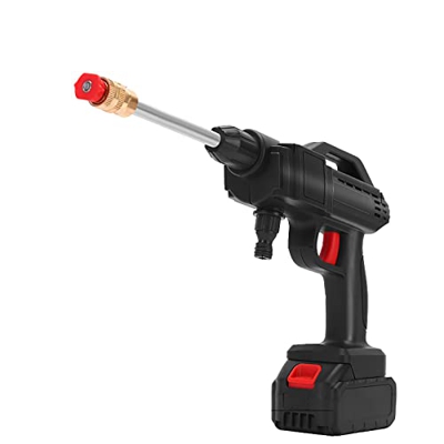 Hidrolimpiadora a Batería 21V con Accesorios Hidrolimpiadora Eléctrica Portátil a Batería para Coches Jardines Terrazas Limpieza de Ventanas