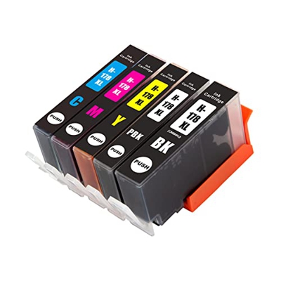 Cartuchos De Tinta para HP 178xl, Paquete Combinado Compatible con Photosmart B110A B109N Pro B8553 6512 6521 7510 7515 Impresora 1 Pack