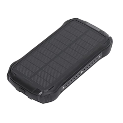 Banco de energía solar, 3 puertos de carga rápida IP66 Cargador de teléfono solar portátil a prueba de golpes a prueba de agua de mano para acampar características