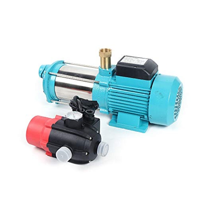 98 m/321.52ft 1300W Gartenpumpe Wasserpumpe Hauswasserwerk Pumpe für Teichbewässerung, Gartenbewässerung, Springbrunnenmodellierung, Haushaltswasserve