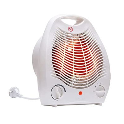 Joyyoq Termoventilador con 2 Configuraciones De Calor Y Protección contra Sobrecalentamiento, 2000 W, Blanco