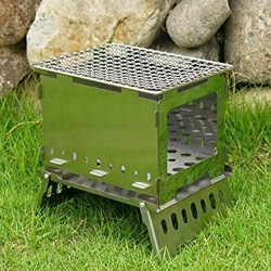 Parrilla de barbacoa plegable, parrilla de carbón portátil con bolsa de almacenamiento, barbacoa ahumadora de acero inoxidable, para picnic al aire li precio