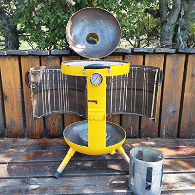 Barbacoa de carbón portátil, parrilla de barbacoa, con rejillas de cocina y ventilación ajustable, estufa colgante de barbacoa, picnic de cocina al ai