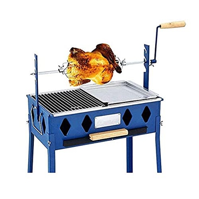 Parrilla Grande de Acero Inoxidable para Barbacoa, Cerdo, Cordero, Cabra, Pollo, asador, Parrilla para Exteriores, Parrilla Multifuncional, Horno rota
