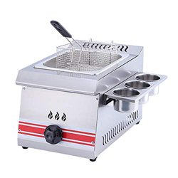 Kidsinwe Freidora Comercial 10l/20l/30l Gas Frito Pollo Picado Máquina De Patatas Fritas Solo Utiliza Válvula De Baja Presión Simple/Doble/Tres Cilind precio