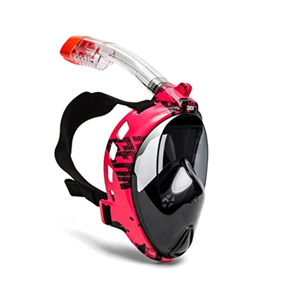 QHYXT Máscara de Buceo Máscara de Buceo Bajo el Agua Anti Niebla Máscara de Snorkel de Cara Completa Natación Equipo de Buceo con esnórquel