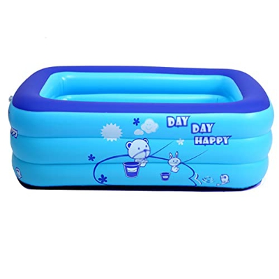 XIALIUXIA Piscina Inflable Niños Natación Rectangular Piscina Infantil Inflable, para Niños Pequeños y Adultos Centro de Natación Salón Familiar Pisci