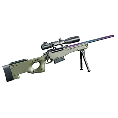AWM Shell Eyección Soft Bullet Pistola de Juguete Rifle de Francotirador Manual con 10 Balas Blandas y telescopio Ajustable Regalos para niños y Adole