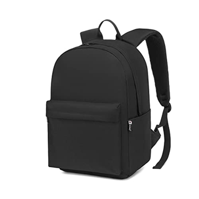 Kono Mochila escolar ligera resistente al agua mochila casual mochila de viaje para portátil de 15.4 pulgadas 22L, Negro B, Mochila de a diario