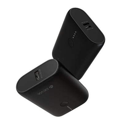 POWERBANK DEVIA Guardian New Energy 10000MAH Negro, Dos Puertos USB, Cargar Smartphones, Tablets, Auriculares, Relojes Inteligentes, Altavoces portáti