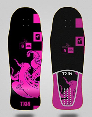 Txin Surfskate Deck Tabla Surf Skate Octopus Pink Owski 10.34x30.54