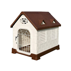 JYCCH Innovadora casa para Mascotas al Aire Libre, Perrera Impermeable para Perros pequeños, medianos, caseta de plástico para Interiores para Cachorr en oferta
