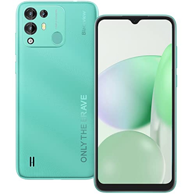 Smartphone Libre, Blackview A55 Pro Android 11 Teléfono Móvil Baratos y Libres, Pantalla HD+ 6,528", Octa-Core 4GB + 64GB 1TB Ampliables, 4G, Cámara c