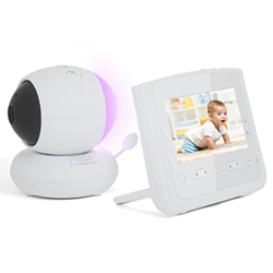 Cámara Vigilancia Bebé, MYPIN 2600mAh Vigilabebés con Cámara Monitor de Bebé con Pantalla HD de 4.3", Sensor de Temperatura, VOX, Luz Nocturna 3 Color características